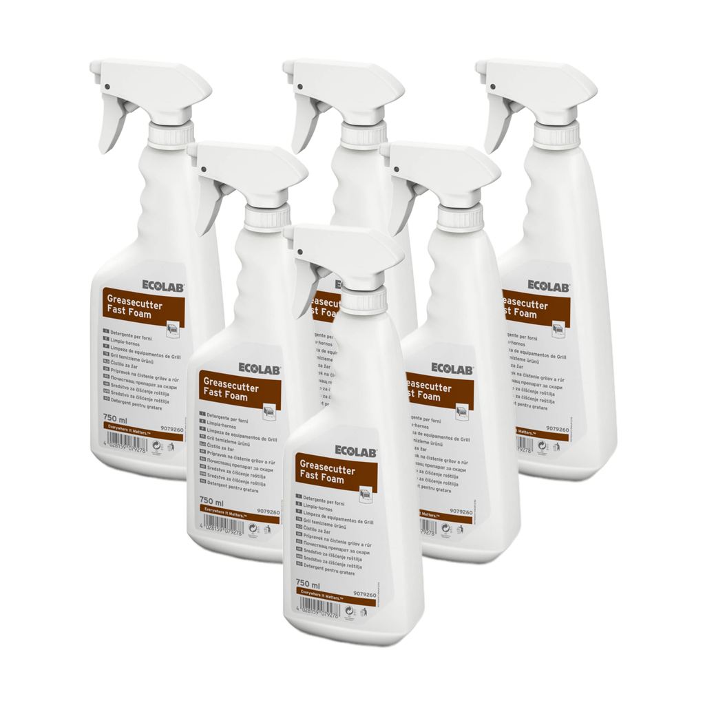 Greasecutter Fast Foam 4x750ml - Ugns-/grillrengöring